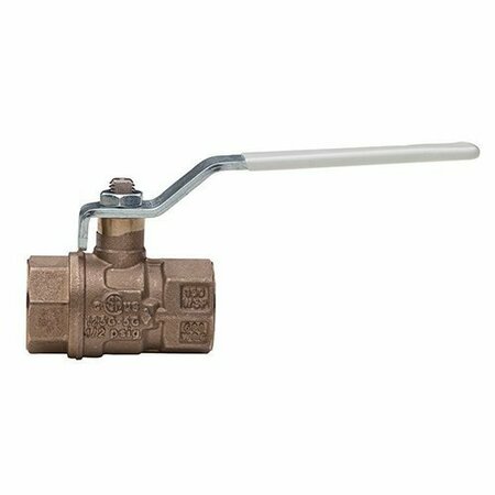 BONOMI NORTH AMERICA 1-1/4in LEAD FREE FULL PORT FORGED BRONZE BALL VALVE W/ THREADED ENDS B11NLF-1-1/4